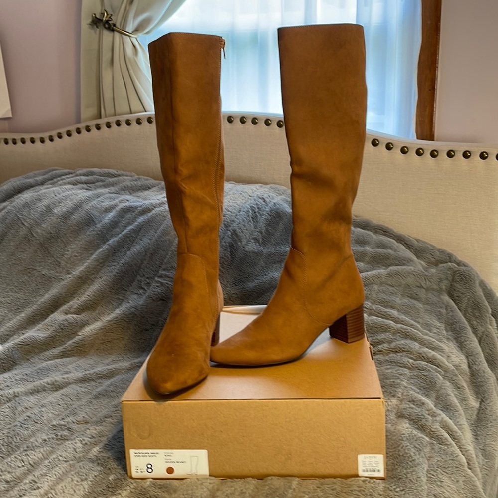 Microsuede Heeled knee-high boots!!!!